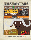 Nursery Times Crinkly Newspaper - African Animals