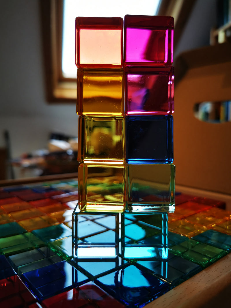 Sparkling Rainbow Cubes by Regenbogenland