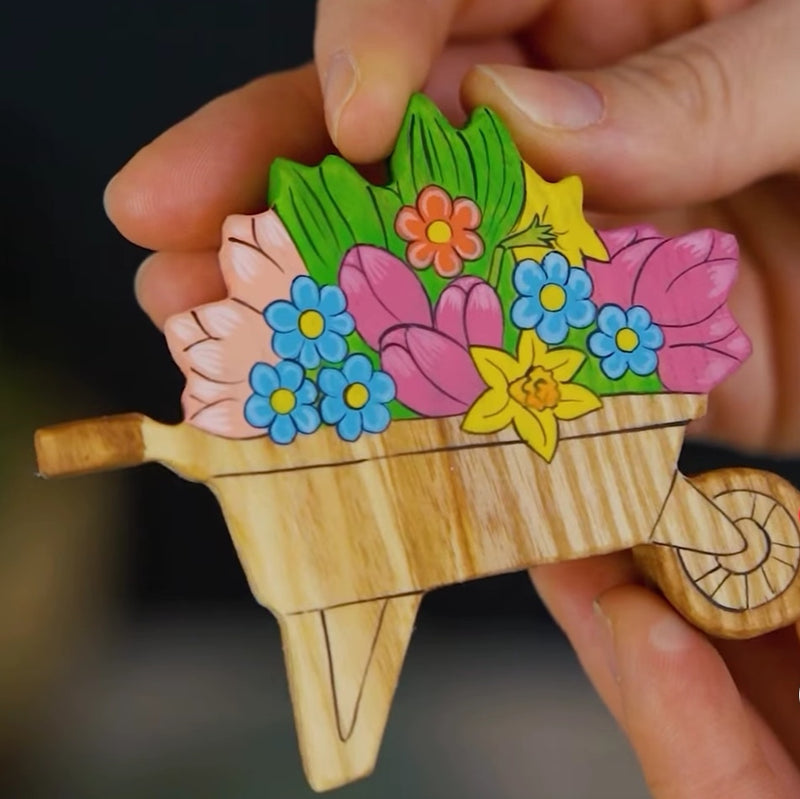 Wheelbarrow with Flowers