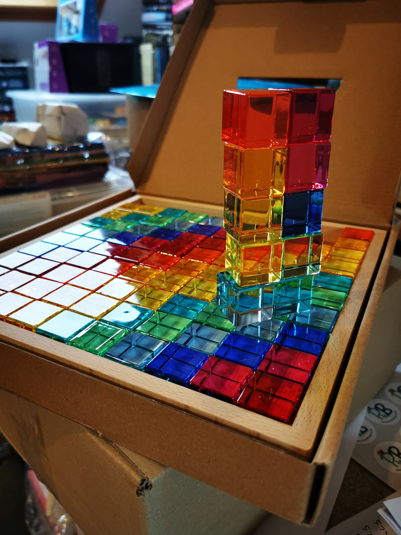 Sparkling Rainbow Cubes by Regenbogenland