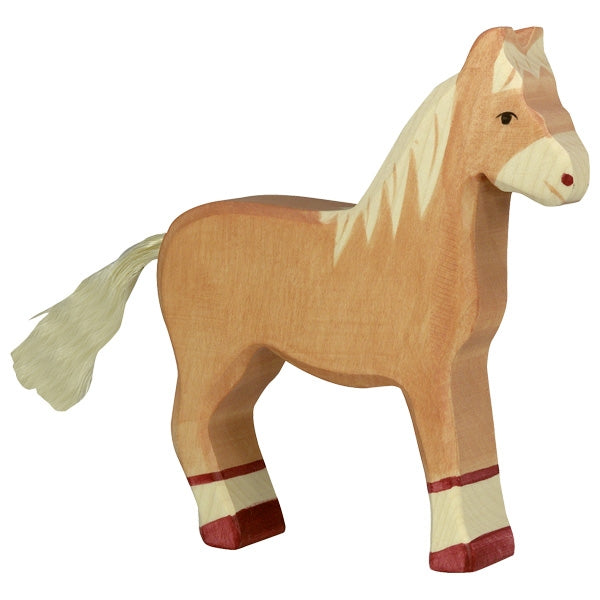 Holztiger Horse, standing, light brown