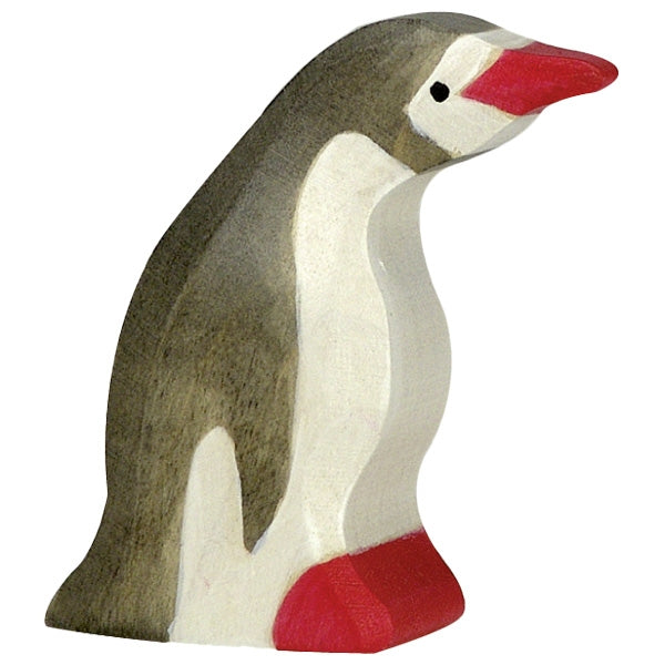 Holztiger Penguin, small, head forward
