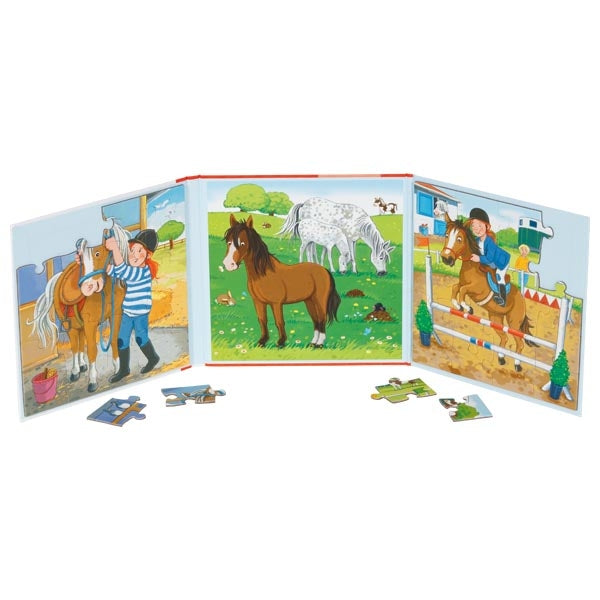 Goki Puzzle Book - Horse Riding Stable