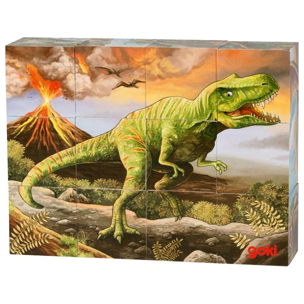 Goki Dinosaur Cube Puzzle