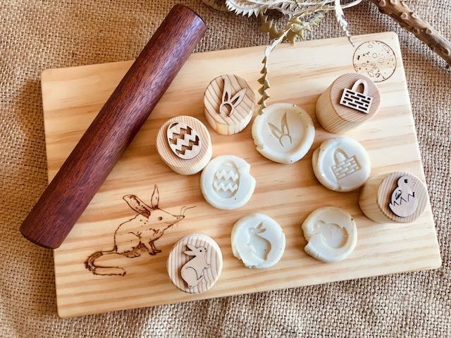Easter Playdough Stamps