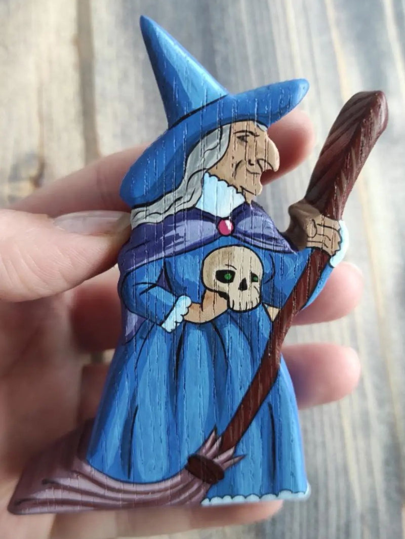 Witch with Skull