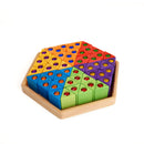 Bauspiel Large Jewelled Coloured Triangles - 54 pieces