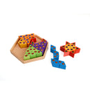 Bauspiel Large Jewelled Coloured Triangles - 54 pieces