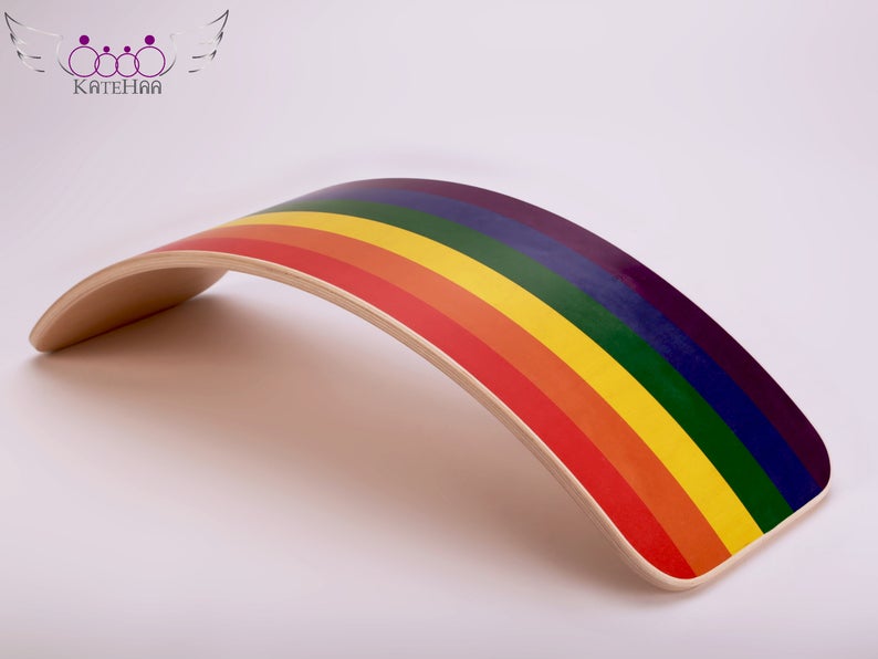 KateHaa Balance Board - Large Rainbow