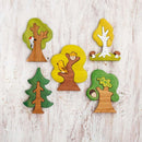 Wooden Caterpillar Tree Set